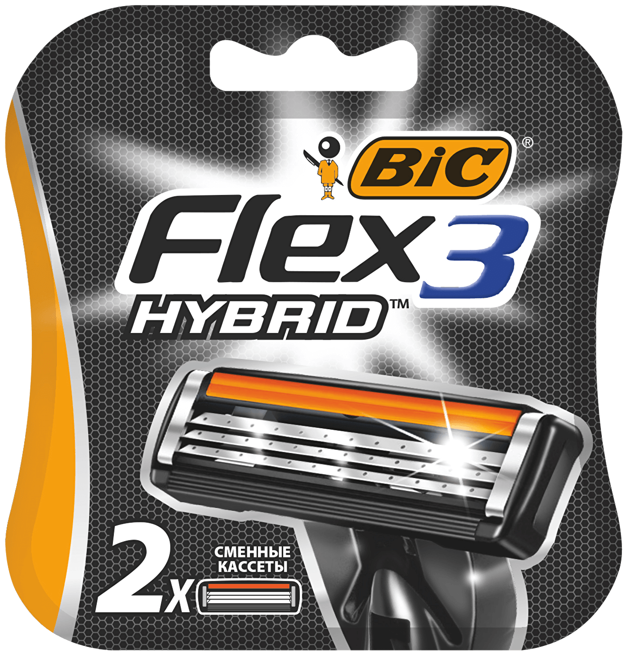 BIC Флекс 3 Гибрид картриджи Сменные кассеты, 2шт BIC Флекс 3 Гибрид картриджи Сменные кассеты, 2шт
