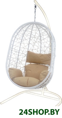Подвесное кресло Garden Story Кокон XL D52-МТ002 (белый/бежевый) Подвесное кресло Garden Story Кокон XL D52-МТ002 (белый/бежевый)