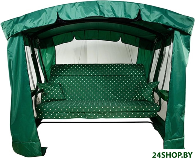 Качели садовые МебельСад Тор Премиум с121 (зеленый горох) Качели садовые МебельСад Тор Премиум с121 (зеленый горох)