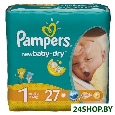 Подгузники Pampers New Baby-Dry 1 Newborn (27 шт) Подгузники Pampers New Baby-Dry 1 Newborn (27 шт)