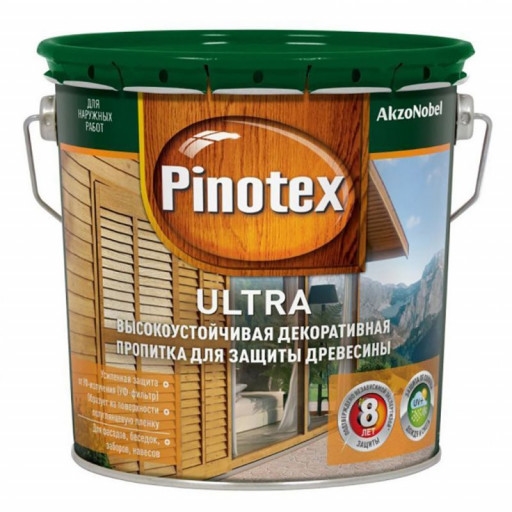 Пропитка Pinotex Ultra 2.7 л (тик) Пропитка Pinotex Ultra 2.7 л (тик)