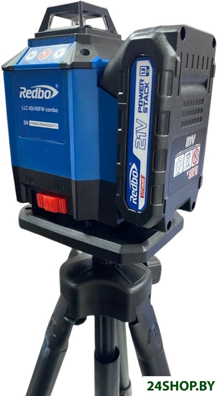 Лазерный нивелир Redbo LLC 4D/40FW combo 37649 (с 1-им АКБ, кейс) Лазерный нивелир Redbo LLC 4D/40FW combo 37649 (с 1-им АКБ, кейс)