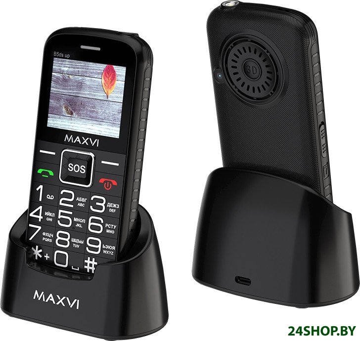 Телефон Maxvi B5ds up (черный) Телефон Maxvi B5ds up (черный)