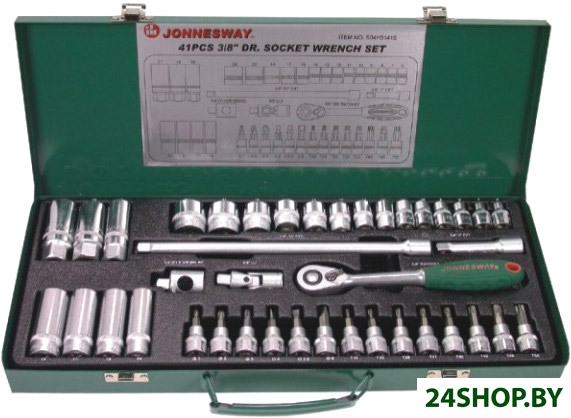 Набор торцевых головок Jonnesway S04H3141S 41 предмет Набор торцевых головок Jonnesway S04H3141S 41 предмет