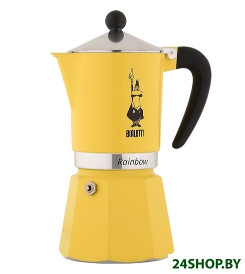 Гейзерная кофеварка Bialetti Rainbow (6 порций, желтый) Гейзерная кофеварка Bialetti Rainbow (6 порций, желтый)