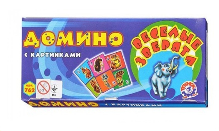 Настольная игра ТехноК Домино Веселые зверята Настольная игра ТехноК Домино Веселые зверята