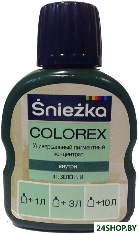 Колеровочная краска Sniezka Colorex 0.1 л (№41, зеленый) Колеровочная краска Sniezka Colorex 0.1 л (№41, зеленый)