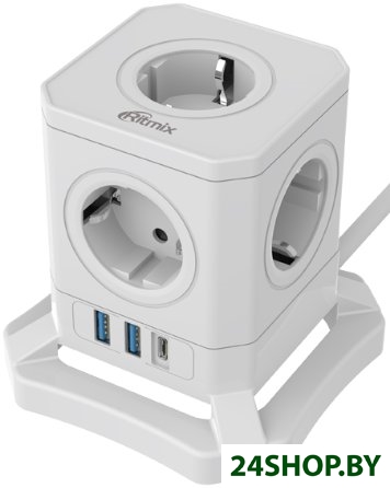 Сетевой фильтр Ritmix RM-352PD (белый) Сетевой фильтр Ritmix RM-352PD (белый)