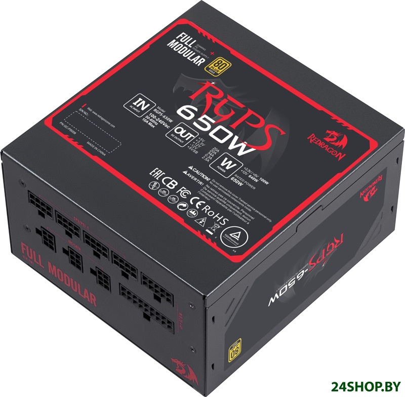 Блок питания Redragon RGPS-650W (70487) Блок питания Redragon RGPS-650W (70487)