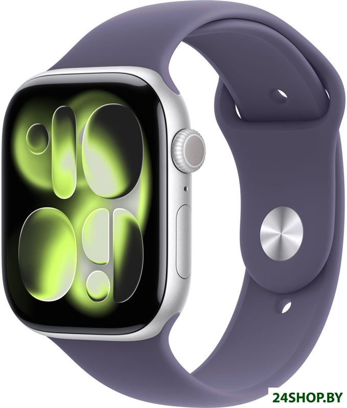 Умные часы Apple Watch Series 11 46 мм (алюминиевый корпус, серебристый/фиолетовый туман, спортивный Умные часы Apple Watch Series 11 46 мм (алюминиевый корпус, серебристый/фиолетовый туман, спортивный