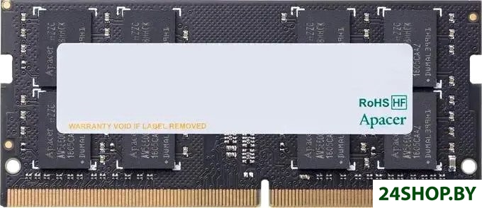 Оперативная память Apacer AS32GGB26CRBBGH 32ГБ DDR4 SODIMM 2666 МГц ES.32G2V.PRI Оперативная память Apacer AS32GGB26CRBBGH 32ГБ DDR4 SODIMM 2666 МГц ES.32G2V.PRI