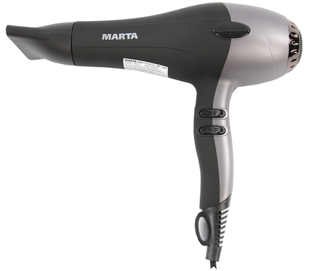 Фен Marta MT-1494 (серебряный агат) Фен Marta MT-1494 (серебряный агат)
