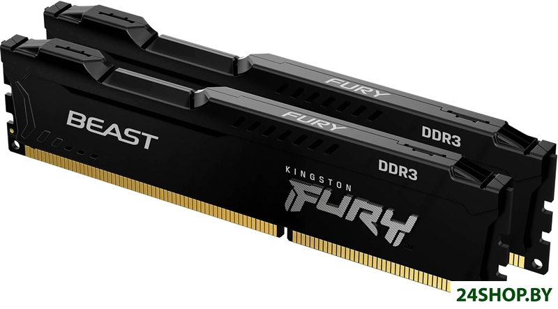 Оперативная память Kingston FURY Beast 2x8GB DDR3 PC3-14900 KF318C10BBK2/16 Оперативная память Kingston FURY Beast 2x8GB DDR3 PC3-14900 KF318C10BBK2/16