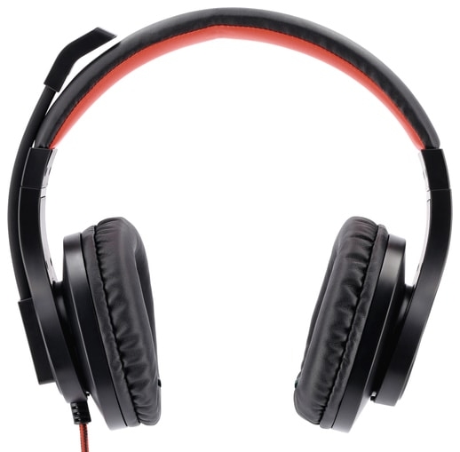 Наушники с микрофоном Hama HS-USB400 (черный/красный) Наушники с микрофоном Hama HS-USB400 (черный/красный)