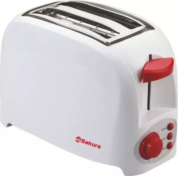 Тостер Sakura SA-7601R (бело-красный) Тостер Sakura SA-7601R (бело-красный)