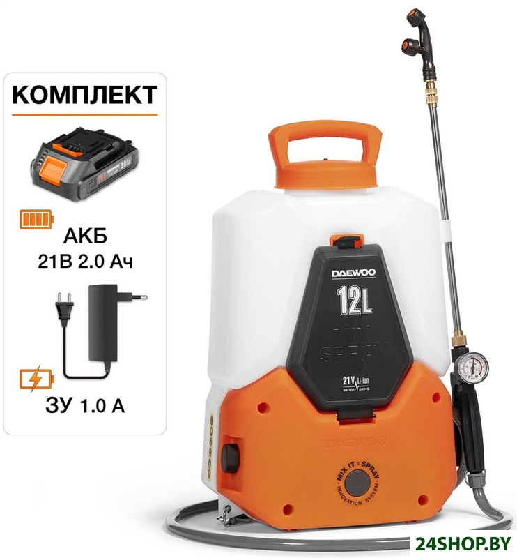 Аккумуляторный опрыскиватель Daewoo Power DSA 1221Li Set (с 1-им АКБ) Аккумуляторный опрыскиватель Daewoo Power DSA 1221Li Set (с 1-им АКБ)