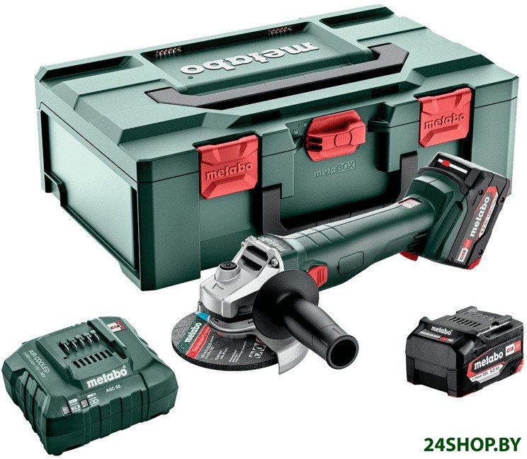 Угловая шлифмашина Metabo W 18 L 9-125 602249650 (с 2-мя АКБ 5.2 А•ч, кейс) Угловая шлифмашина Metabo W 18 L 9-125 602249650 (с 2-мя АКБ 5.2 А•ч, кейс)