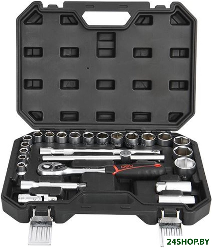 Универсальный набор инструментов Deli EDQ43025 (25 предметов) Универсальный набор инструментов Deli EDQ43025 (25 предметов)