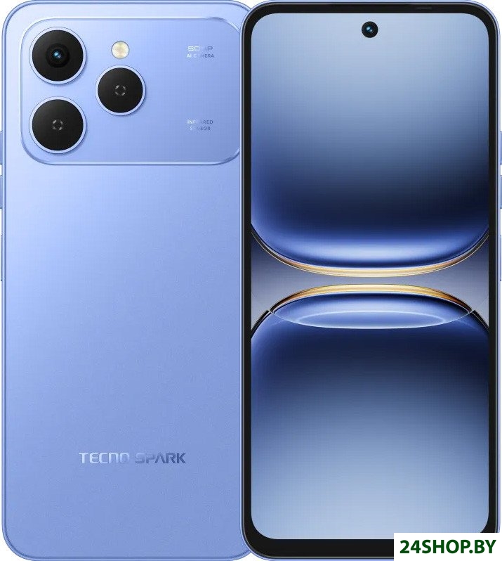 Телефон Tecno Spark 40 8GB/256GB (небесный синий) Телефон Tecno Spark 40 8GB/256GB (небесный синий)