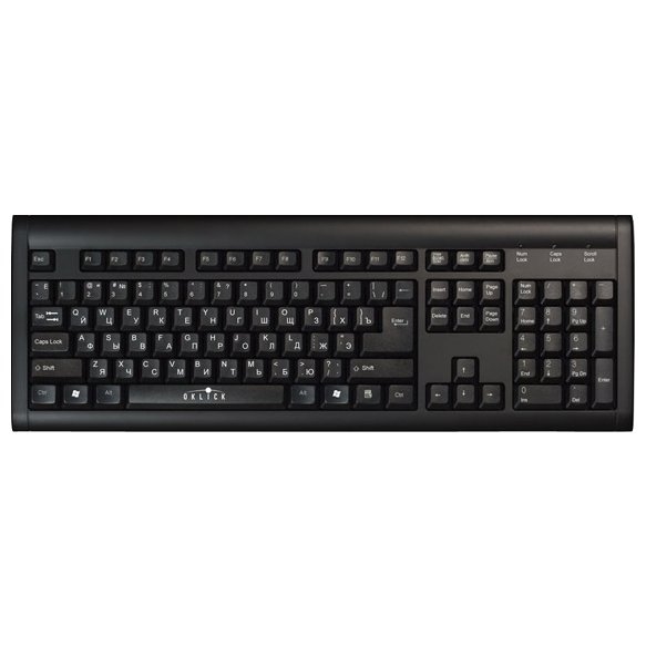 Клавиатура Oklick 120 M Standard Keyboard Black