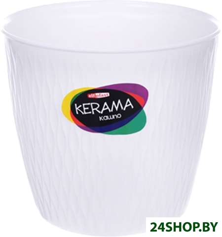 Кашпо Эльфпласт Kerama 497 8.5 л (белый) Кашпо Эльфпласт Kerama 497 8.5 л (белый)
