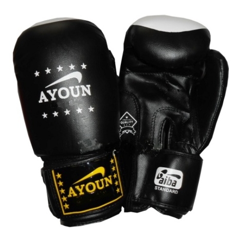 Перчатки боксерские Ayoun 867-6 унц. (черный) Перчатки боксерские Ayoun 867-6 унц. (черный)