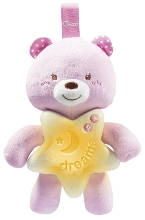 Подвеска музыкальная Chicco Медвежонок (розовый) (00009156100000) Подвеска музыкальная Chicco Медвежонок (розовый) (00009156100000)