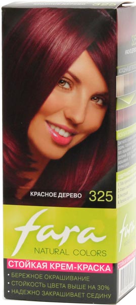 FARA Natural Colors Крем-краска для волос, тон 325 Красное дерево FARA Natural Colors Крем-краска для волос, тон 325 Красное дерево