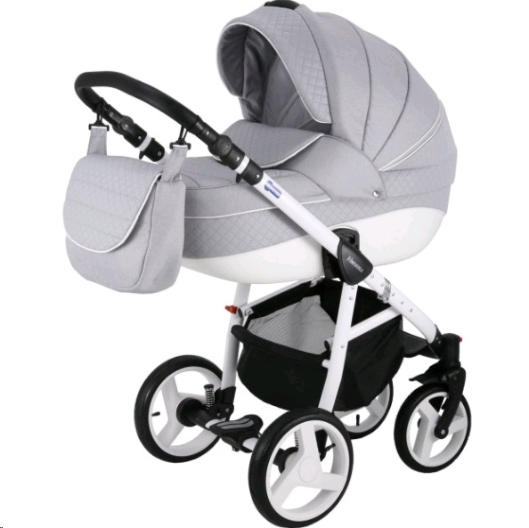 Детская универсальная коляска ADAMEX Avanti Deluxe 2 в 1 X7 (серый/серая кожа) Детская универсальная коляска ADAMEX Avanti Deluxe 2 в 1 X7 (серый/серая кожа)