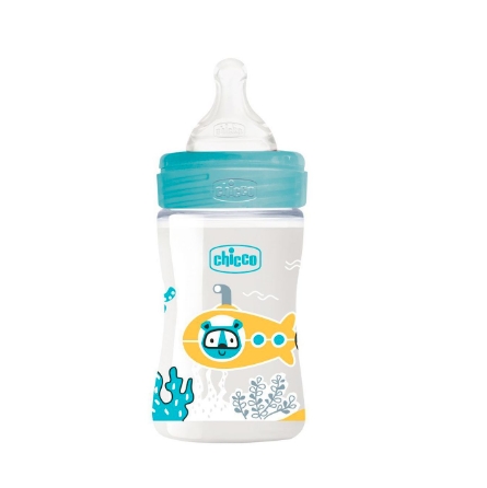 Бутылочка Chicco Well-Being Boy 150 мл (0м+) (00028611200000) Бутылочка Chicco Well-Being Boy 150 мл (0м+) (00028611200000)