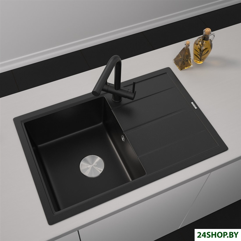 Кухонная мойка ZorG Rock 78 Premium black metallic Кухонная мойка ZorG Rock 78 Premium black metallic