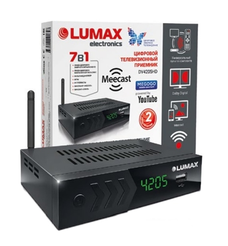 Приемник цифрового ТВ Lumax DV4205HD Приемник цифрового ТВ Lumax DV4205HD