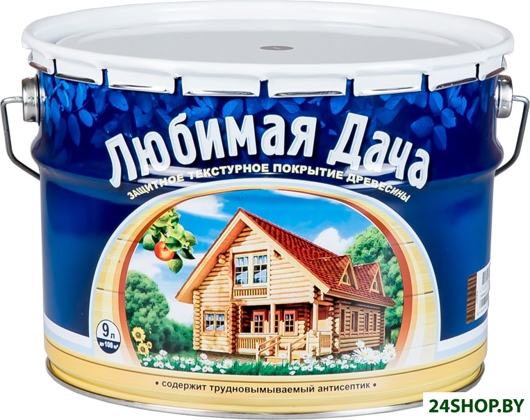 Лак Любимая Дача Защитно-декоративное покрытие для древесины (груша, 9 л) Лак Любимая Дача Защитно-декоративное покрытие для древесины (груша, 9 л)