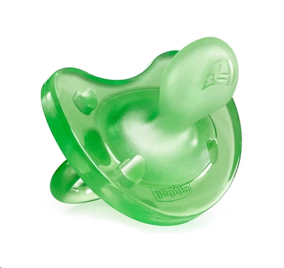 Пустышка Chicco Physio Soft, 16-36 мес. (силиконовая/зеленая) Пустышка Chicco Physio Soft, 16-36 мес. (силиконовая/зеленая)