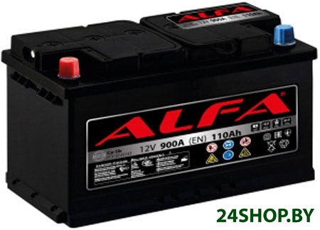 Автомобильный аккумулятор ALFA Hybrid 110 L (110 А·ч) Автомобильный аккумулятор ALFA Hybrid 110 L (110 А·ч)