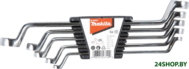 Набор ключей Makita B-65551 (5 предметов) Набор ключей Makita B-65551 (5 предметов)
