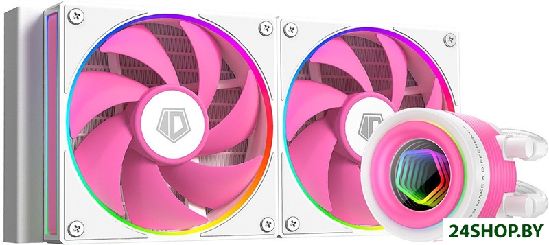 Система жидкостного охлаждения для процессора ID-Cooling FX240 INF Pink Система жидкостного охлаждения для процессора ID-Cooling FX240 INF Pink