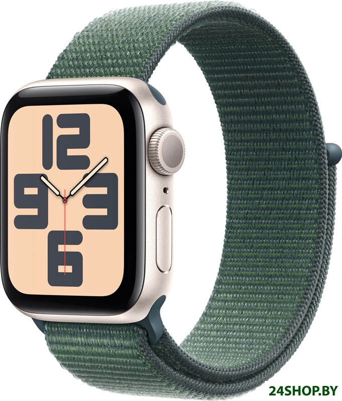 Умные часы Apple Watch SE 2 40 мм (алюминиевый корпус, звездный свет/зеленый, нейлоновый ремешок) Умные часы Apple Watch SE 2 40 мм (алюминиевый корпус, звездный свет/зеленый, нейлоновый ремешок)