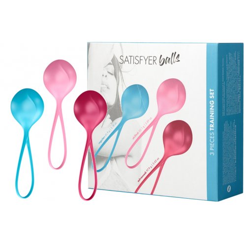 Набор из трех вагинальных шариков Satisfyer Balls Single (Set of 3) Набор из трех вагинальных шариков Satisfyer Balls Single (Set of 3)