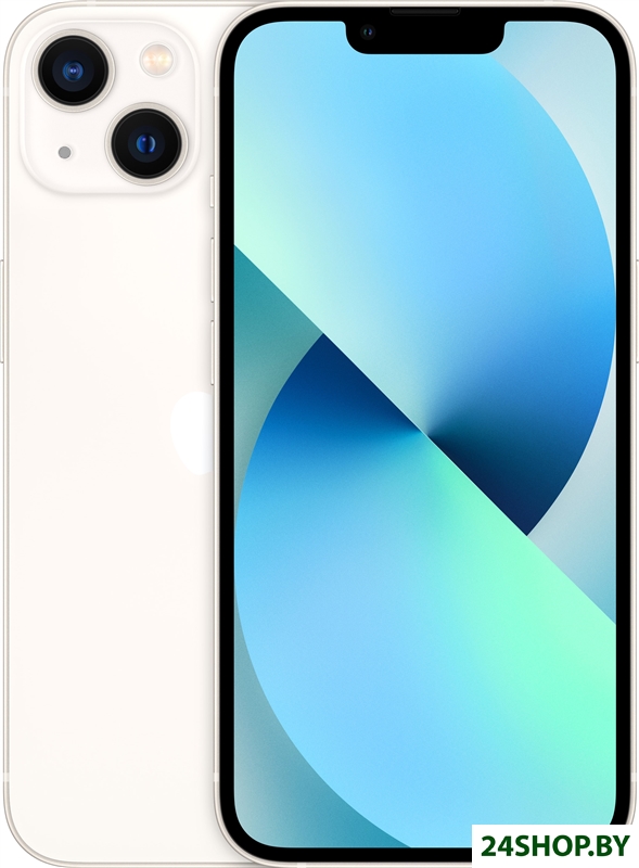 Смартфон Apple iPhone 13 128Gb (сияющая звезда) (MLNX3) Смартфон Apple iPhone 13 128Gb (сияющая звезда) (MLNX3)