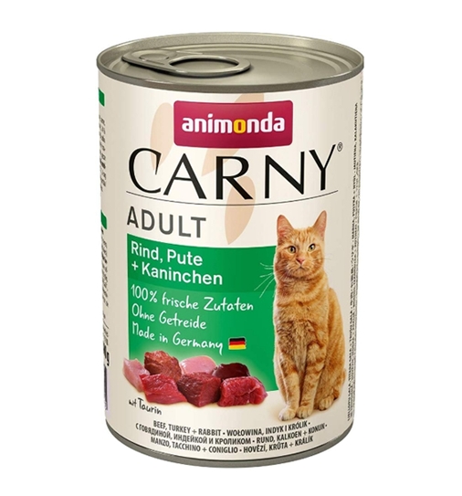 Консервированный корм для кошек Animonda Carny Adult с говядиной, индейкой и кроликом 0.8 кг Консервированный корм для кошек Animonda Carny Adult с говядиной, индейкой и кроликом 0.8 кг