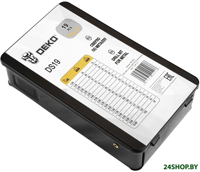 Набор сверл Deko DS19 (19 предметов) Набор сверл Deko DS19 (19 предметов)