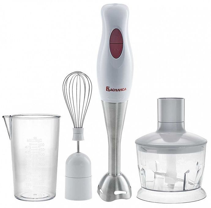Погружной блендер Василиса ВА-309В (белый с бордовым) Погружной блендер Василиса ВА-309В (белый с бордовым)