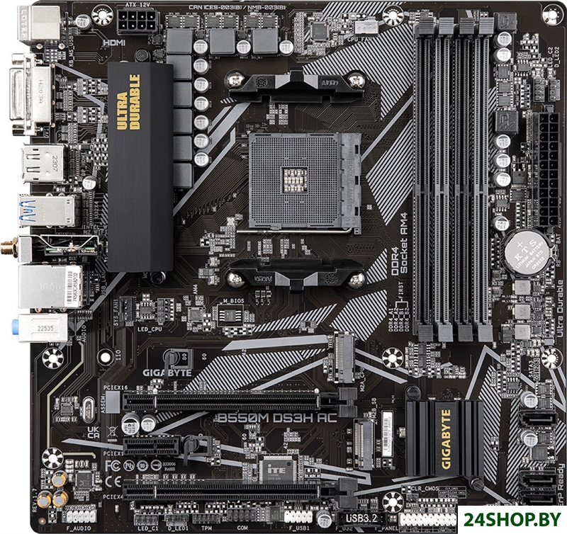 Материнская плата Gigabyte B550M DS3H AC (rev. 1.7) Материнская плата Gigabyte B550M DS3H AC (rev. 1.7)