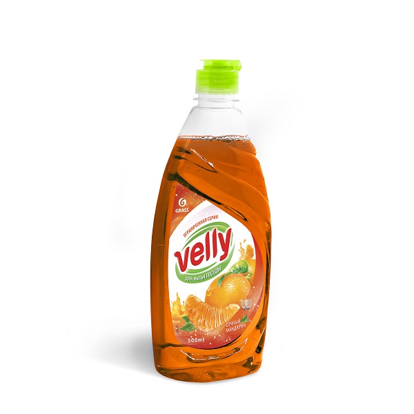 GraSS Velly Средство для мытья посуды Сочный мандарин, 500 мл { мин.заказ 2 } GraSS Velly Средство для мытья посуды Сочный мандарин, 500 мл { мин.заказ 2 }