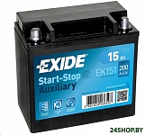 Картинка Мотоциклетный аккумулятор Exide EK151 (15 А·ч)