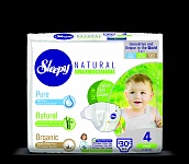 Sleepy Natural Jumbo Pack Maxi-30 Детские подгузники, 30 шт
