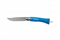 Картинка Нож туристический OPINEL №7 Trekking / 002206 (нержавеющая сталь, голубой)
