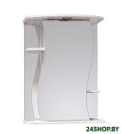 Картинка Шкаф с зеркалом Onika Лилия 55.01 правый (белый) [205519]