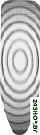 Картинка Чехол для гладильной доски Brabantia 132063 (титановые круги)